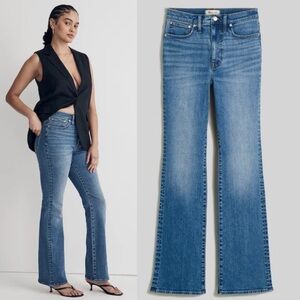 Madewell Skinny Flare Jeans in Fairson Wash 30 style NK889